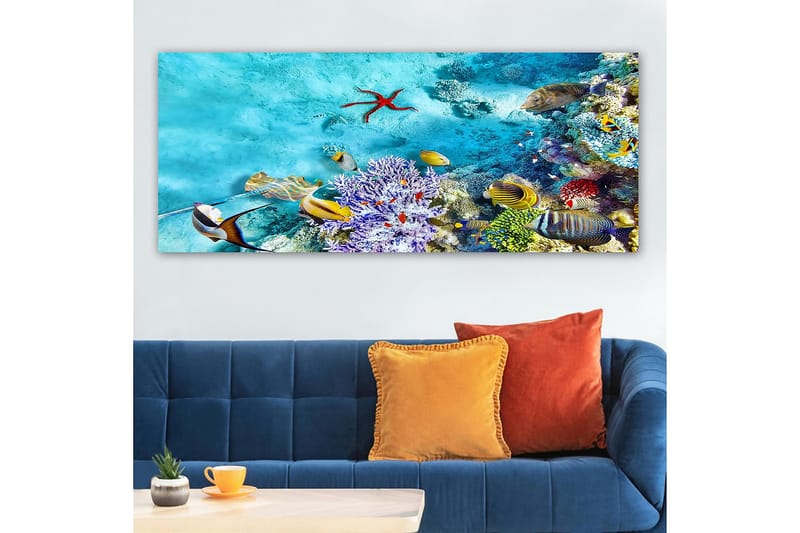 Canvasbillede YTY Nautical & Beach Flerfarvet - 120x50 cm - Boligtilbehør - Billeder & kunst - Billeder på lærred