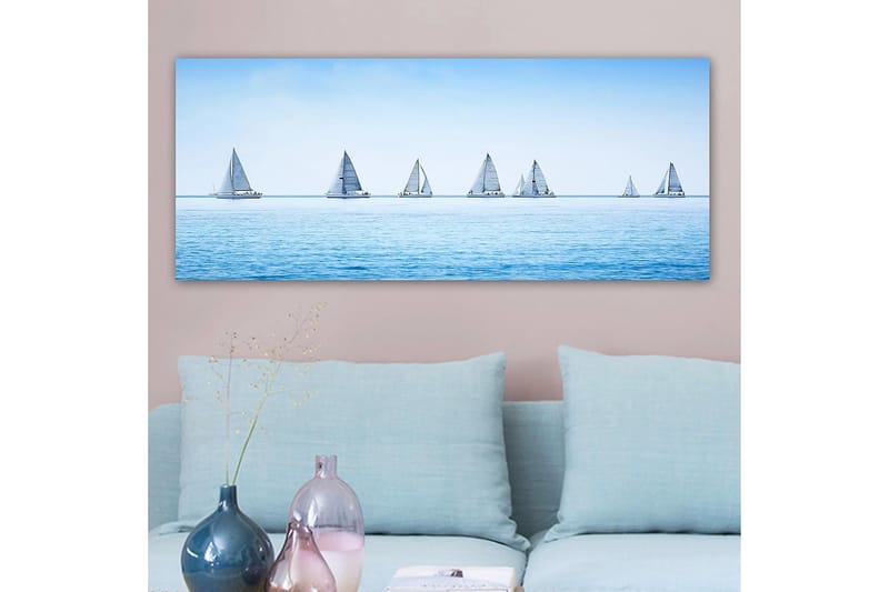 Canvasbillede YTY Nautical & Beach Flerfarvet - 120x50 cm - Boligtilbehør - Billeder & kunst - Billeder på lærred