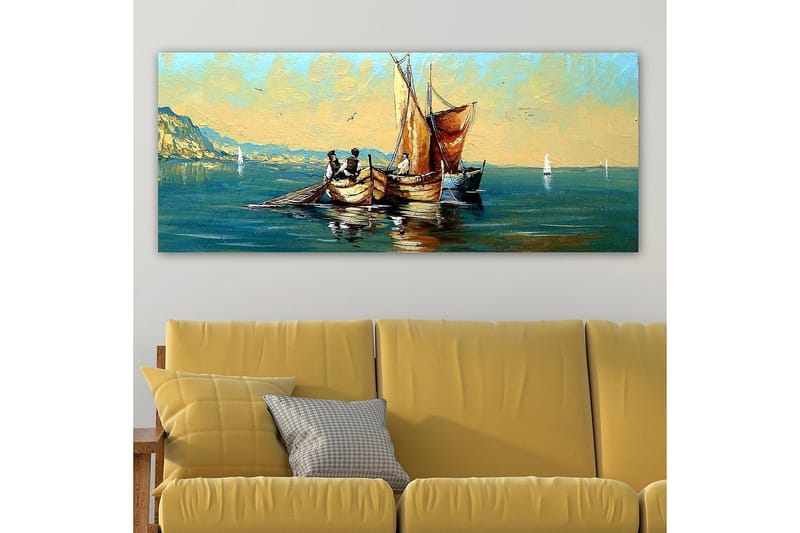 Canvasbillede YTY Nautical & Beach Flerfarvet - 120x50 cm - Boligtilbehør - Billeder & kunst - Billeder på lærred