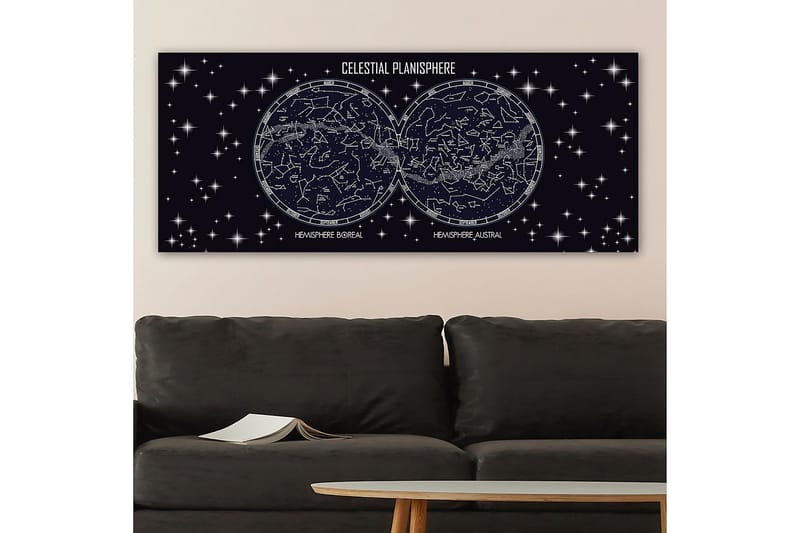 Canvasbillede YTY Outer Space Flerfarvet - 120x50 cm - Boligtilbehør - Billeder & kunst - Billeder på lærred