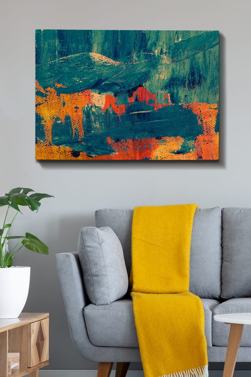 Dekorativ Canvasbillede 70x100 cm - Flerfarvet - Boligtilbehør - Billeder & kunst - Billeder på lærred