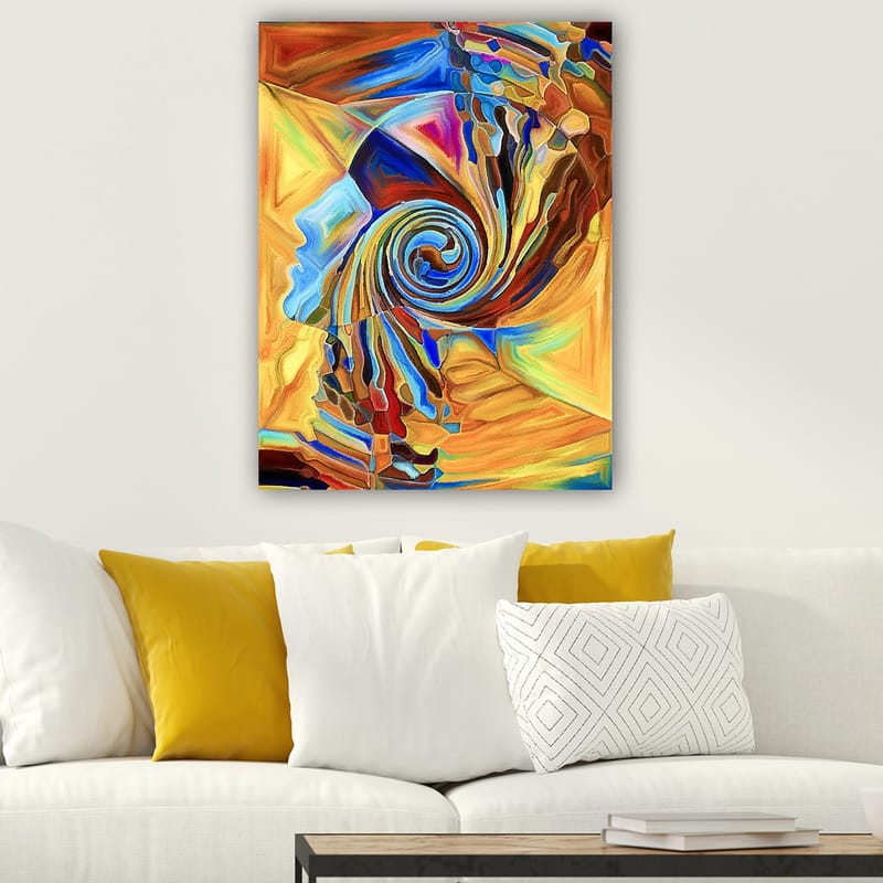 Dekorativ Canvasbillede 70x100 cm - Flerfarvet - Billeder på lærred