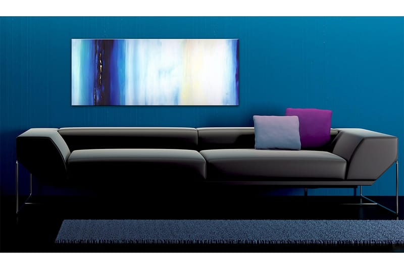 Kanvasbillede Blå væske 100x40 cm - Artgeist sp. z o. o. - Boligtilbehør - Billeder & kunst - Billeder på lærred