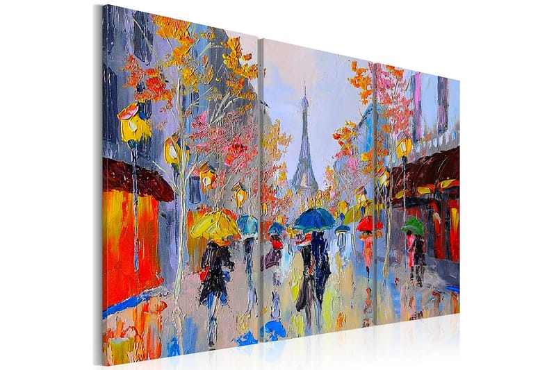 Kanvasbillede Rainy Paris - Artgeist sp. z o. o. - Boligtilbehør - Billeder & kunst - Billeder på lærred