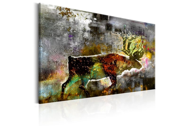 Maling Emerald Caribou 60x40 - Artgeist sp. z o. o. - Boligtilbehør - Billeder & kunst - Billeder på lærred