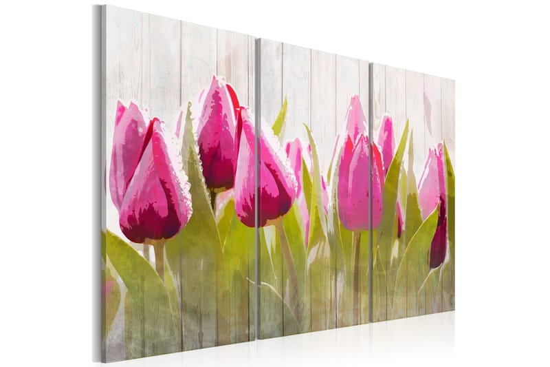 Maling Forårsbuket eller tulipaner 90x60 - Artgeist sp. z o. o. - Boligtilbehør - Billeder & kunst - Billeder på lærred