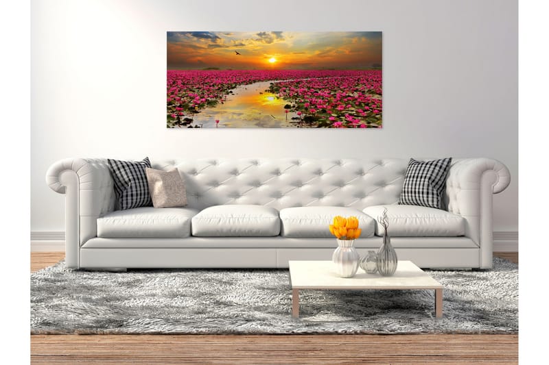 Picture Lily felt (1 del) Brede 100x45 - Artgeist sp. z o. o. - Boligtilbehør - Billeder & kunst - Billeder på lærred