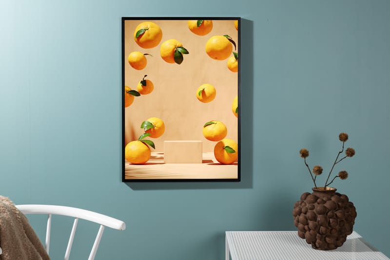 Poster Lemons 21x30 cm - Beige - Boligtilbehør - Billeder & kunst - Posters & plakater