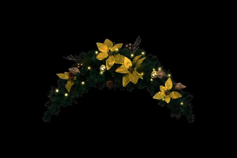 Julebue Med Led-Lys Grøn 90 cm Pvc - Boligtilbehør - Dekoration - Festdekoration