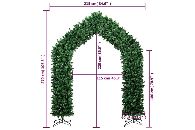 beBasic juleguirlande 270 cm grøn - Boligtilbehør - Julepynt & højtidsdekorationer - Juelpynt og juledekoration - Plastik juletræ