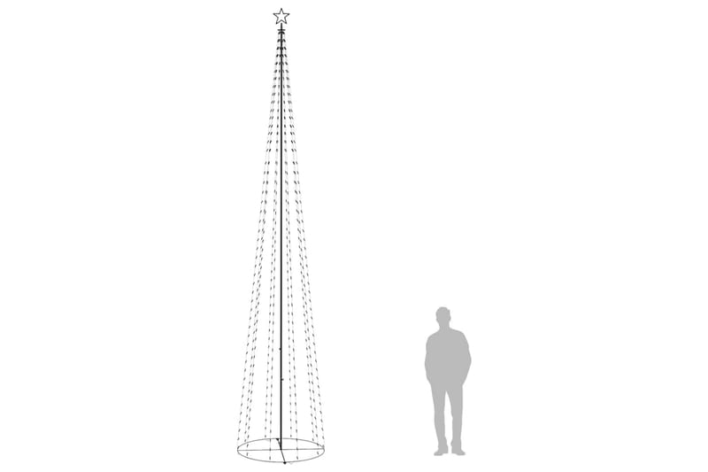 kegleformet juletræ 160x500 cm 752 LED'er blåt lys - Blå - Boligtilbehør - Julepynt & højtidsdekorationer - Juelpynt og juledekoration - Plastik juletræ