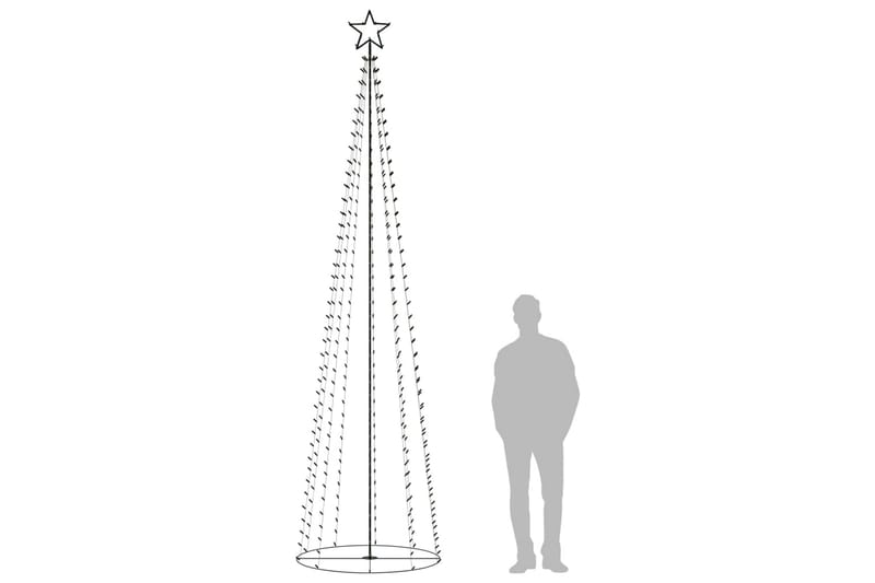 Kegleformet Juletræ 400 Led'Er 100x360 cm Flerfarvet - Boligtilbehør - Julepynt & højtidsdekorationer - Juelpynt og juledekoration - Plastik juletræ