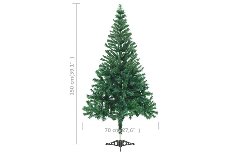 Kunstigt Juletræ 150 Cm - Grøn - Boligtilbehør - Julepynt & højtidsdekorationer - Juelpynt og juledekoration - Plastik juletræ