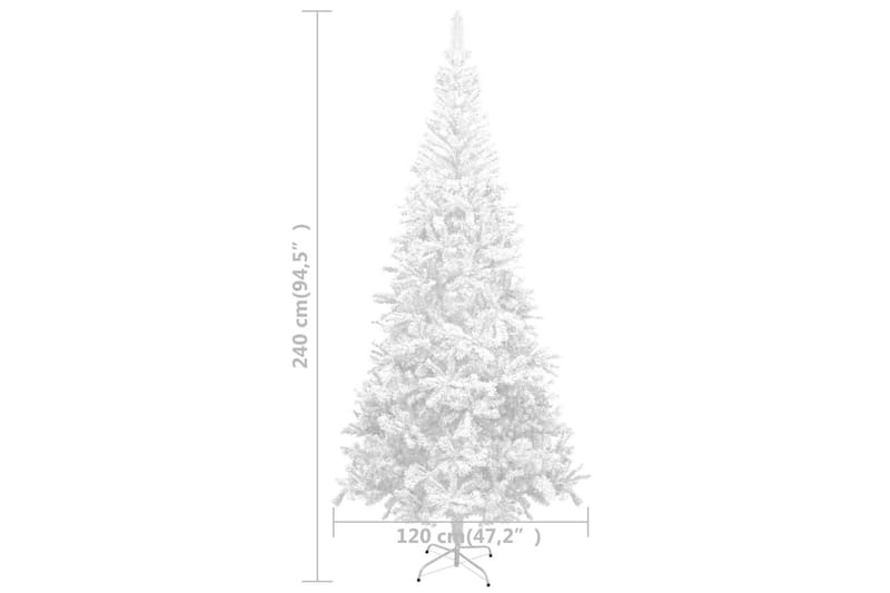 Kunstigt Juletræ L 240 Cm Hvid - Hvid - Boligtilbehør - Julepynt & højtidsdekorationer - Juelpynt og juledekoration - Plastik juletræ