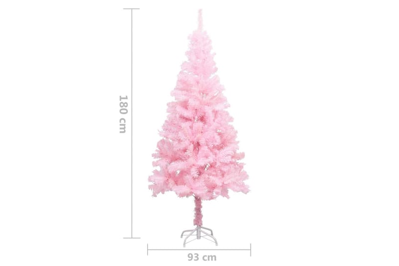 Kunstigt Juletræ Med Fod 180 cm Pvc Pink - Boligtilbehør - Julepynt & højtidsdekorationer - Juelpynt og juledekoration - Plastik juletræ