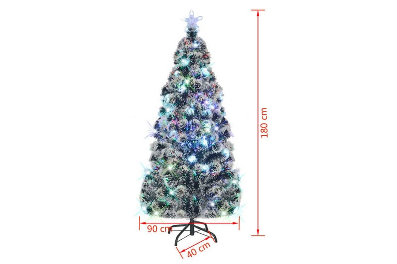 Kunstigt Juletræ Med Fod/Led 180 Cm 220 Grene - Grøn - Boligtilbehør - Julepynt & højtidsdekorationer - Juelpynt og juledekoration - Plastik juletræ