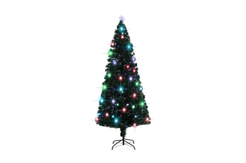 Kunstigt Juletræ Med Fod/Led 210 Cm 280 Grene - Grøn - Plastik juletræ