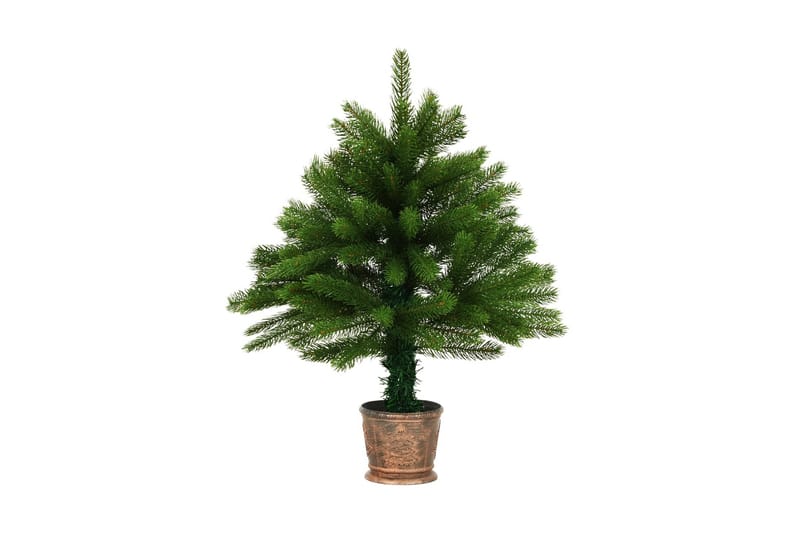 Kunstigt Juletræ Med Kurv 65 Cm Grøn - Grøn - Plastik juletræ