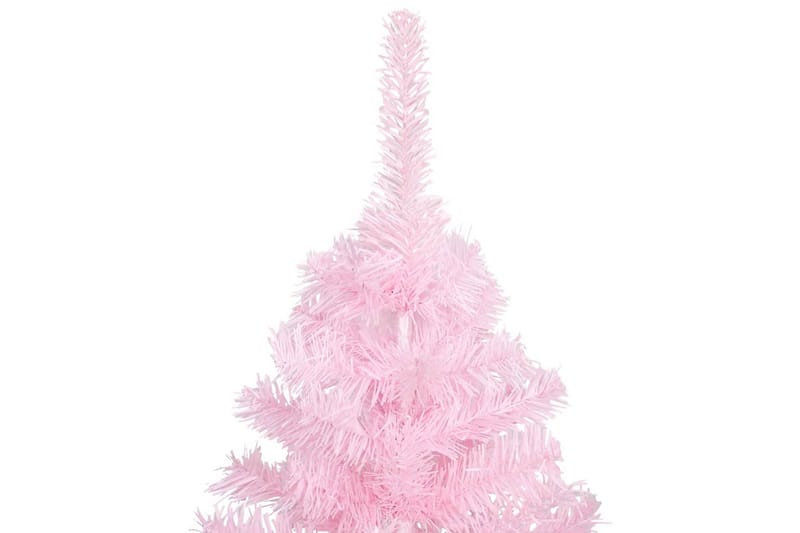 kunstigt juletræ med LED-lys og kuglesæt 120 cm PVC pink - Boligtilbehør - Julepynt & højtidsdekorationer - Juelpynt og juledekoration - Plastik juletræ