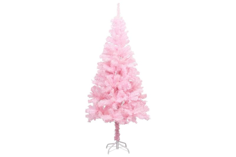 kunstigt juletræ med LED-lys og kuglesæt 180 cm PVC pink - Boligtilbehør - Julepynt & højtidsdekorationer - Juelpynt og juledekoration - Plastik juletræ