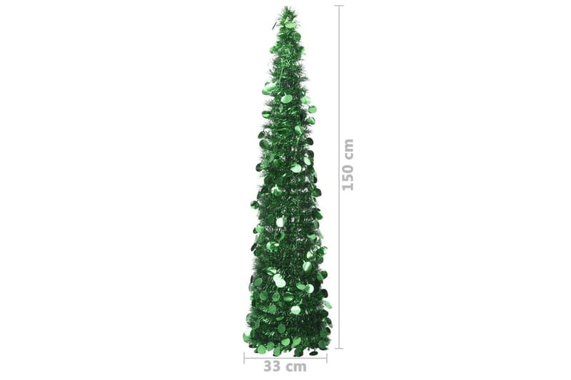 Kunstigt Juletræ Med Pop-Op-Funktion 150 cm Pet Grøn - Boligtilbehør - Julepynt & højtidsdekorationer - Juelpynt og juledekoration - Plastik juletræ