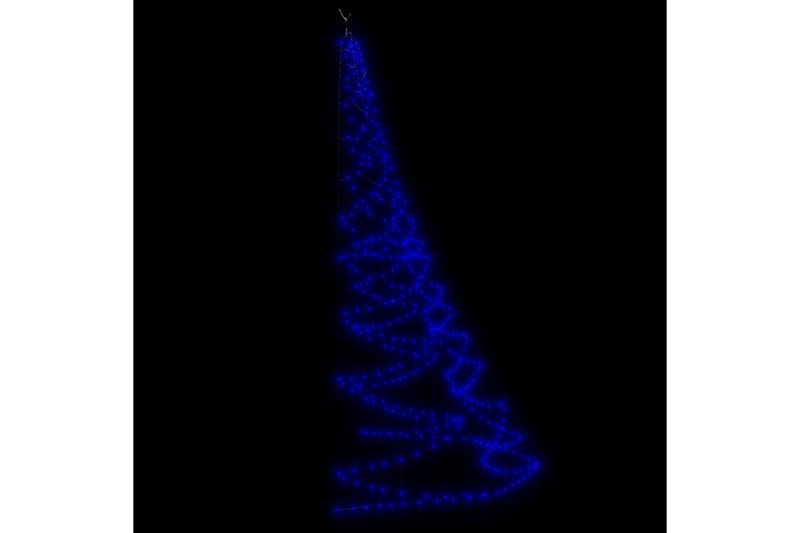 LED-juletræ til væg med metalkrog 260 LED'er 3 m inde & ude - Blå - Boligtilbehør - Julepynt & højtidsdekorationer - Juelpynt og juledekoration - Plastik juletræ