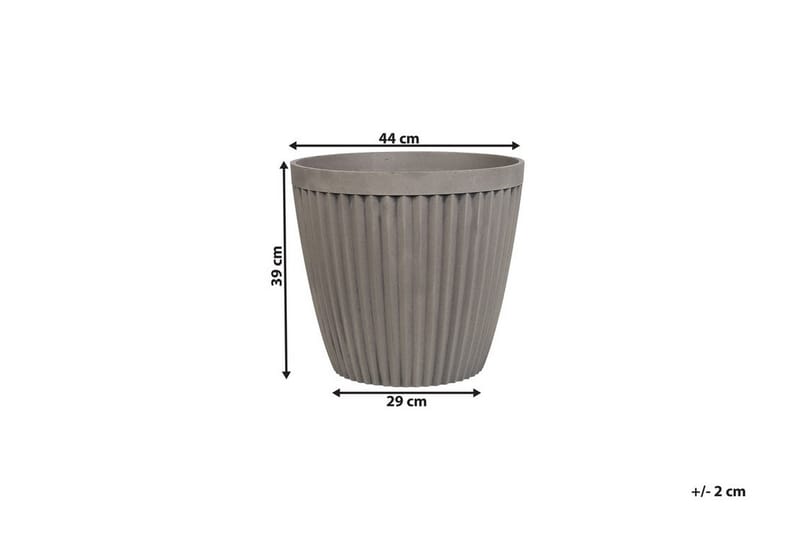 Poka Pot 44 cm - Grå - Boligtilbehør - Krukker