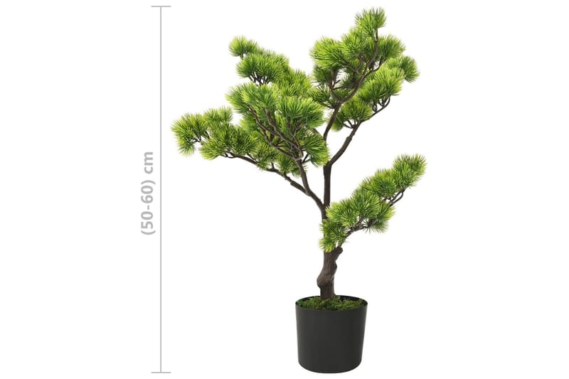 kunstigt pinus-bonsaitræ med potte 60 cm grøn - Grøn - Boligtilbehør - Kunstige planter