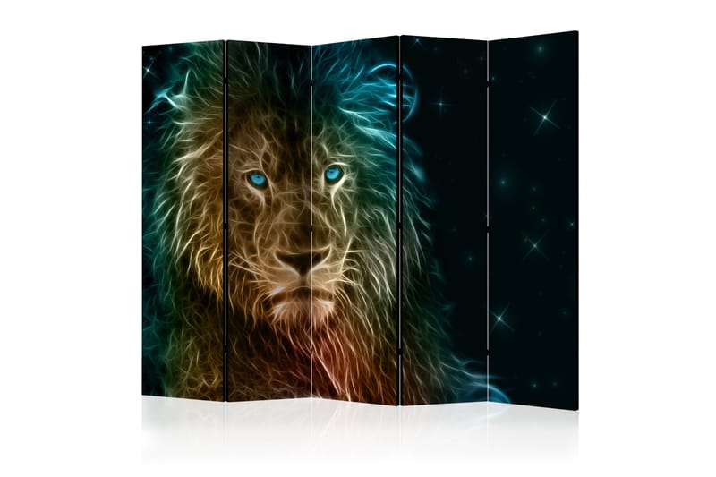 Rumdeler - Abstract lion... II 225x172 - Artgeist sp. z o. o. - Boligtilbehør - Rumdelere - Foldeskærm