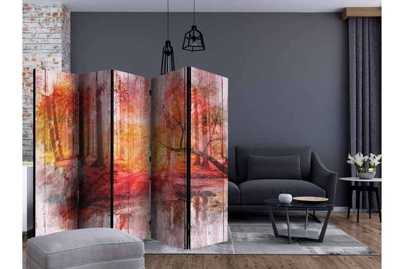 Rumdeler Autumnal Forest II 225x172 cm - Artgeist sp. z o. o. - Boligtilbehør - Rumdelere - Foldeskærm