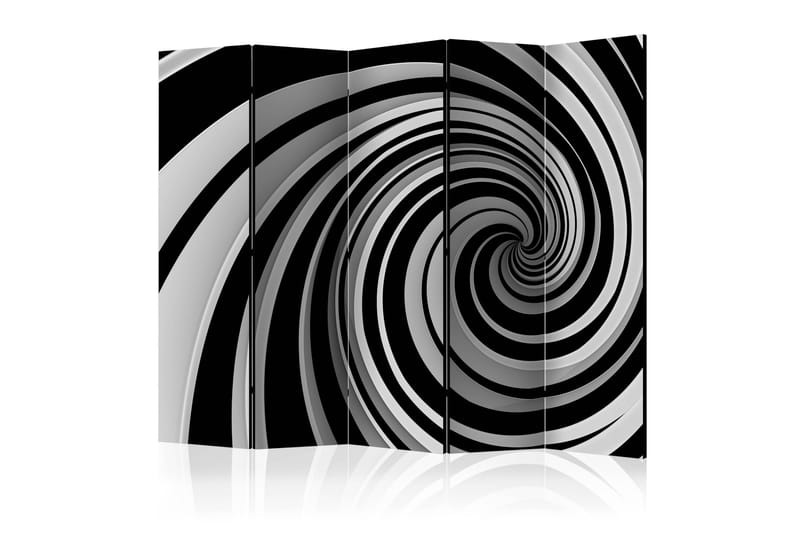 Rumdeler - Black and white swirl II 225x172 - Artgeist sp. z o. o. - Boligtilbehør - Rumdelere - Foldeskærm