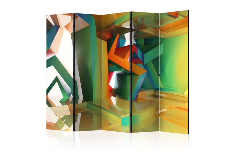 Rumdeler Colourful Space 225x172 - Artgeist sp. z o. o. - Foldeskærm - Rumdelere