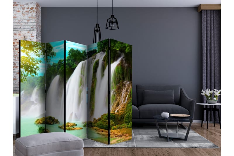 Rumdeler - Detian - waterfall (China) II 225x172 - Artgeist sp. z o. o. - Boligtilbehør - Rumdelere - Foldeskærm