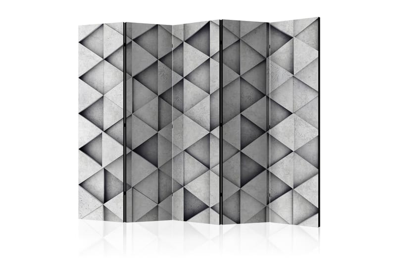 Rumdeler - Grey Triangles II 225x172 - Artgeist sp. z o. o. - Boligtilbehør - Rumdelere - Foldeskærm