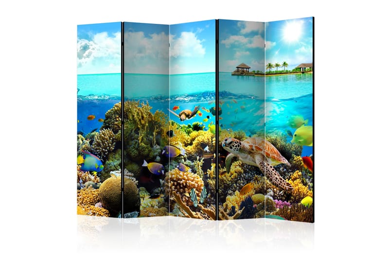 Rumdeler - Heavenly Maldive II 225x172 - Artgeist sp. z o. o. - Boligtilbehør - Rumdelere - Foldeskærm