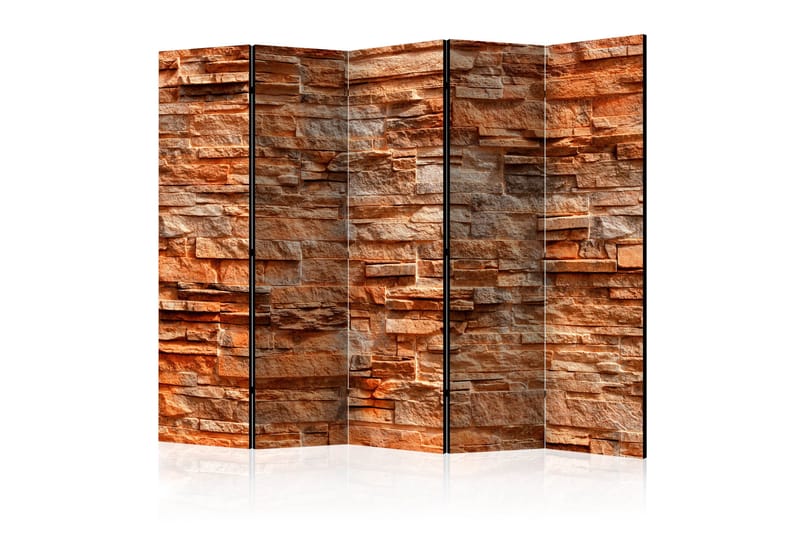 Rumdeler - Orange Stone II 225x172 - Artgeist sp. z o. o. - Boligtilbehør - Rumdelere - Foldeskærm