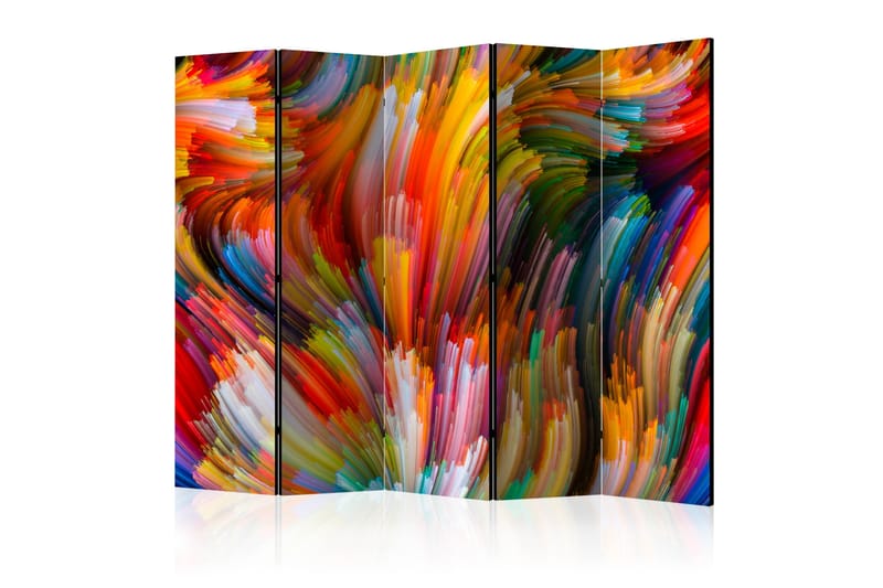 Rumdeler - Rainbow Waves II 225x172 - Artgeist sp. z o. o. - Boligtilbehør - Rumdelere - Foldeskærm