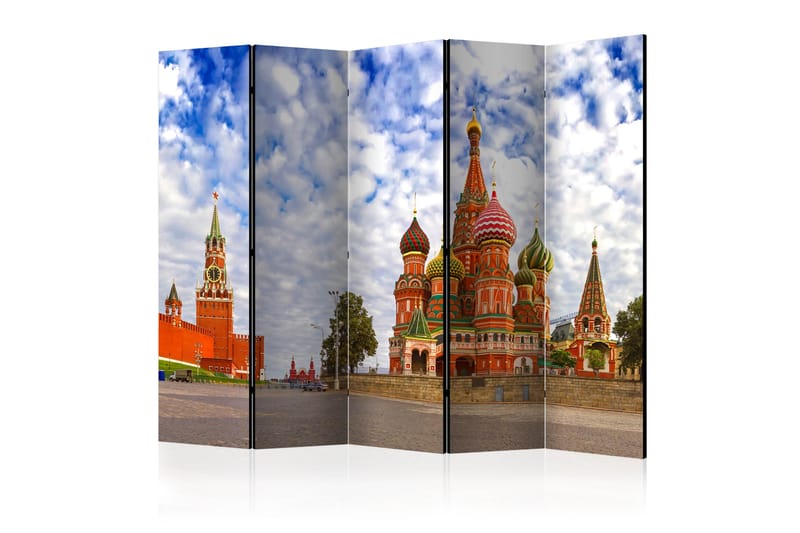 Rumdeler - Red Square, Moscow, Russia II 225x172 - Artgeist sp. z o. o. - Boligtilbehør - Rumdelere - Foldeskærm