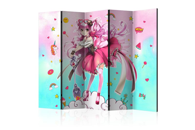 Rumdeler Sorceress Miko II 225x172 cm - Artgeist sp. z o. o. - Boligtilbehør - Rumdelere - Foldeskærm