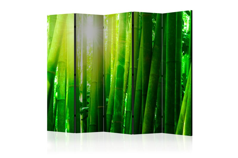 Rumdeler Sun and Bamboo II 225x172 cm - Artgeist sp. z o. o. - Boligtilbehør - Rumdelere - Foldeskærm