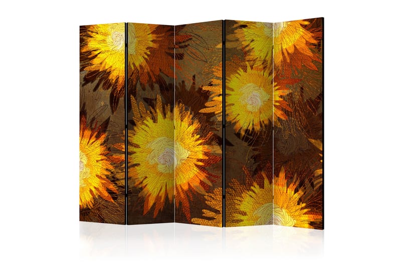 Rumdeler Sunflower Dance II 225x172 cm - Artgeist sp. z o. o. - Boligtilbehør - Rumdelere - Foldeskærm