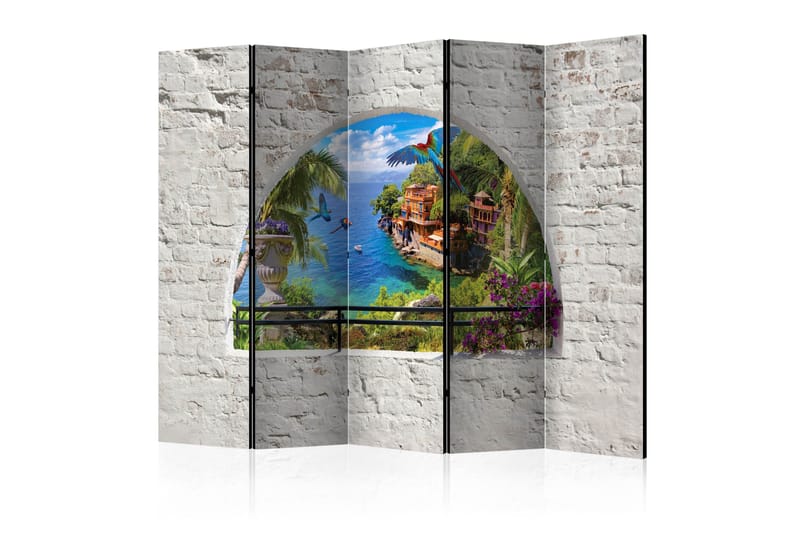 Rumdeler - Window in Paradise II 225x172 - Artgeist sp. z o. o. - Boligtilbehør - Rumdelere - Foldeskærm