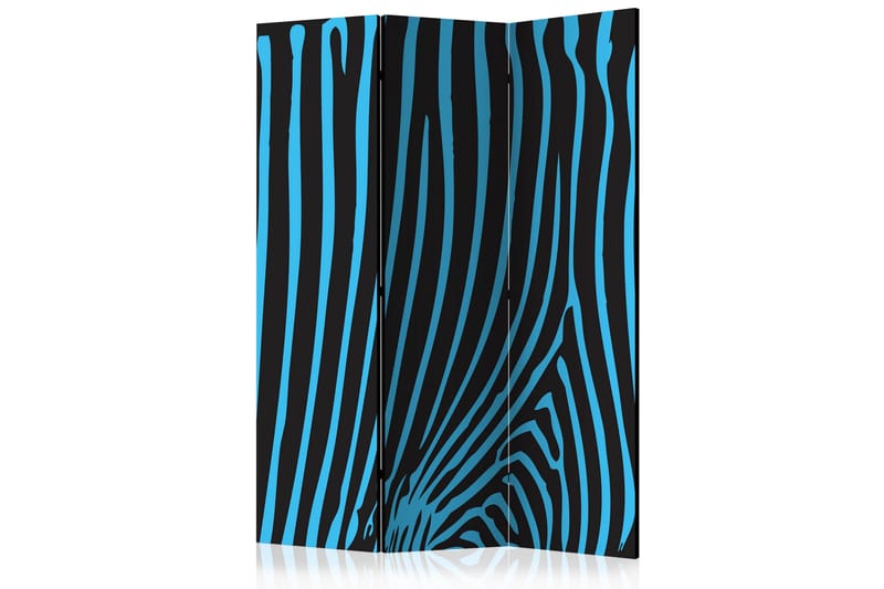 Rumdeler Zebra Pattern Turquoise 135x172 cm - Artgeist sp. z o. o. - Boligtilbehør - Rumdelere - Foldeskærm