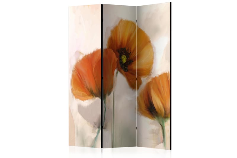 Rumdeler Poppies - Vintage 135x172 cm - Artgeist sp. z o. o. - Boligtilbehør - Rumdelere - Foldeskærm