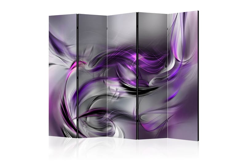 Rumdeler - Purple Swirls II II 225x172 - Artgeist sp. z o. o. - Boligtilbehør - Rumdelere - Foldeskærm