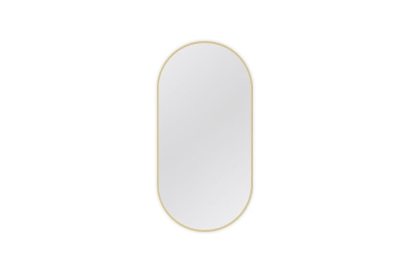 Micedi Væghængt Spejl Oval 50x100 cm - Guld - Vægspejl - Entréspejl