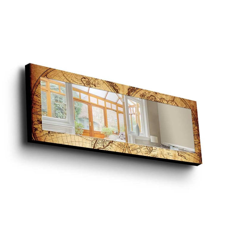 Dekorspejl 40x120 cm - Flerfarvet - Vægspejl - Entréspejl