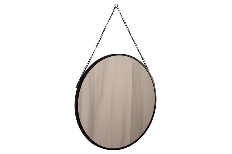 Spejl Sort - AG Home - Spejl med belysning - Vægspejl - Helkropsspejl - Spejl med hylde - Entréspejl