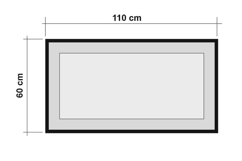 Zandy Spejl 60 cm - Træ/natur/Sort - Vægspejl - Entréspejl