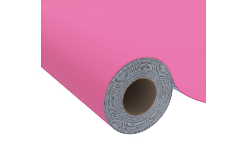 selvklæbende folie til møbler 500x90 cm PVC pink højglans - Lyserød - Boligtilbehør - Vægdekoration - Klæbefolie - Selvklæbende folie